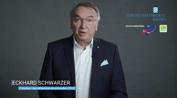 Eckhard Schwarzer, Präsident des MITTELSTANDSVERBUNDES, im Gespräch mit dem Wirtschaftsbeirat Bayern