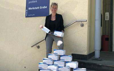 Kerstin Senf, Abteilungsleiterin der proWerk Werkstatt Grabe in Bielefeld-Brackwede.