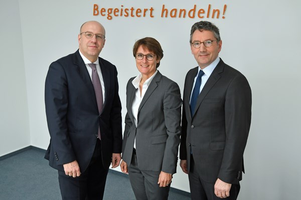 EK Vorstand Martin Richrath, Susanne Sorg, Franz-Josef Hasebrink