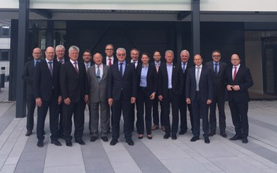 Das Präsidium des MITTELSTANDSVERBUNDES am 29. September 2015 bei der expert AG in Langenhagen