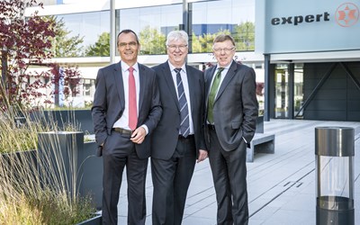 Vorstand der expert AG: Dr. Stefan Müller, Volker Müller (Vorsitzender) und Gerd-Christian Hesse
