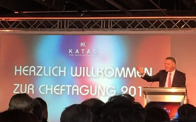 Dr. Daniel Terberger, Vorstandsvorsitzender der KATAG AG, auf der Cheftagung der Fashionkooperation am 7. Juni 2016 in Bielefeld