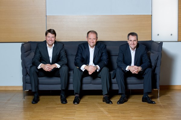 INTERSPORT-Vorstandsteam (v.l.): Hannes Rumer, Kim Roether (Vorsitzender) und Jochen Schnell