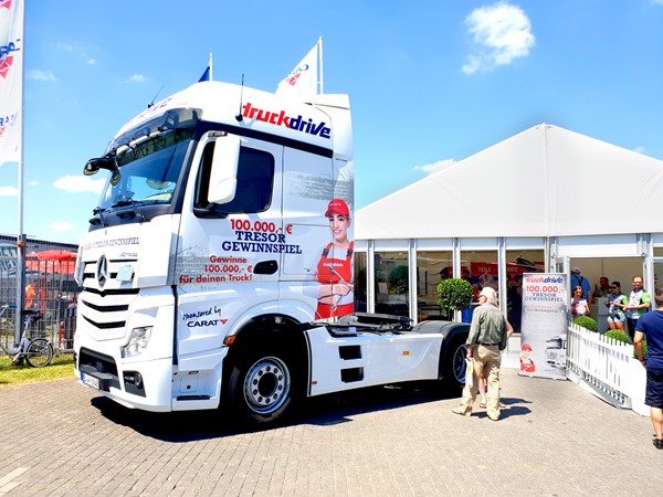 Auch die CARAT-Gruppe  war beim 33. ADAC Truck-Grand-Prix am Nürburgring mit ihrem truckdrive Zelt an vorderster Front vertreten. 