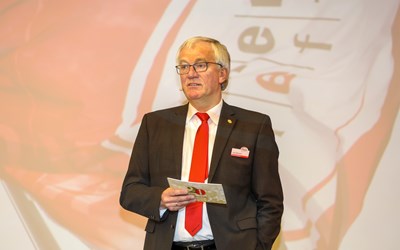 Kann zufrieden sein: KüchenTreff-Geschäftsführer Franz Bahlmann bei der Jahreshauptversammlung am 24. und 25. März in Berlin.