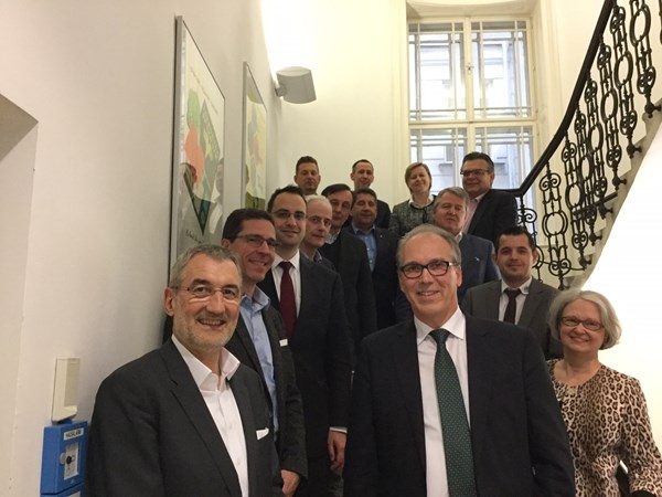 Zusammenkunft der Verbundgruppen Österreichs mit Dr. Ludwig Veltmann und Paul Measer vom MITTELSTANDSVERBUND am 27. April in Wien