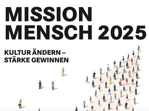 DER MITTELSTANDSVERBUND hat gemeinsam mit dem Qualifizierungsausschuss das Whitepaper „MISSION MENSCH 2025: Kultur verändern – Stärke gewinnen“ veröffentlicht.