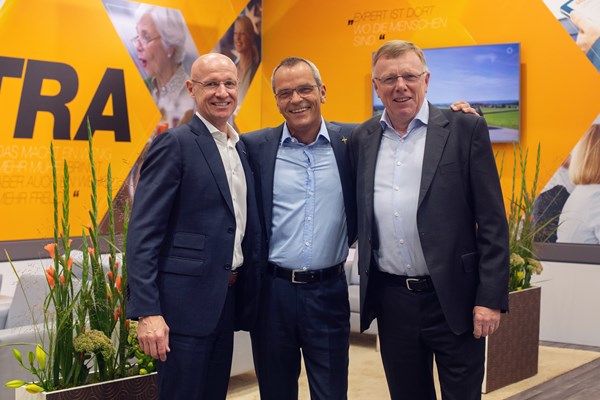Der expert-Vorstand auf der IFA 2019: Frank Harder, Dr. Stefan Müller (Vors.) und Gerd-Christian Hesse (v.l.n.r.)